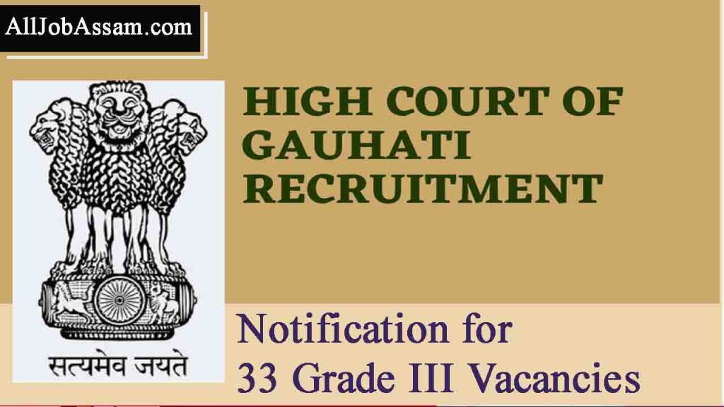 Gauhati High Court Recruitment 2023: Apply Online 33 Grade-III Vacancy