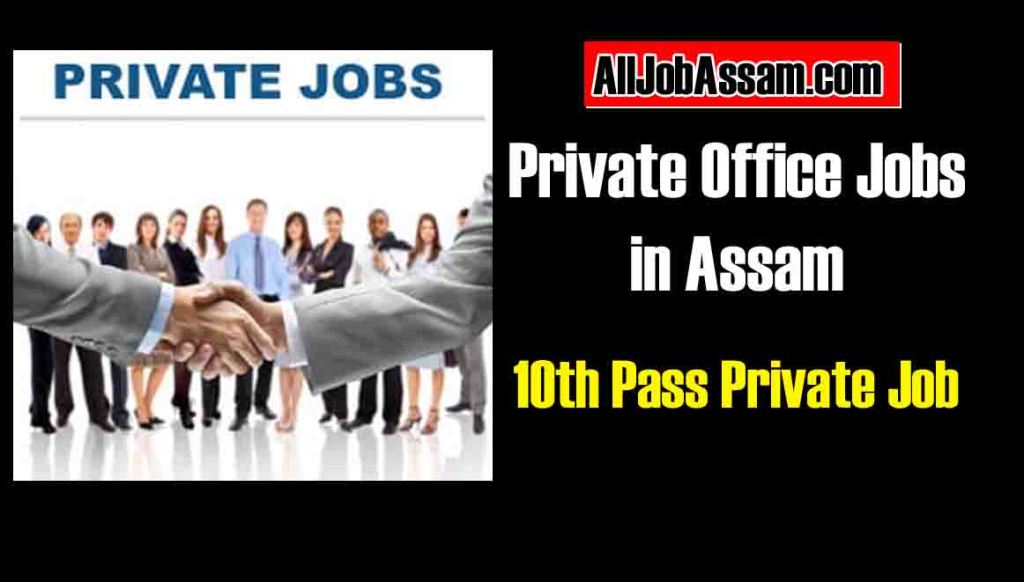 Exclusive Private Office Jobs in Assam | 10th Pass Private Job Opportunities in Assam