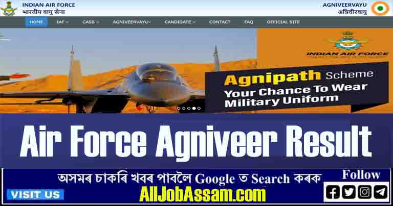 Air Force Agniveer Result 2/2023 Declared, Check Merit List From Here
