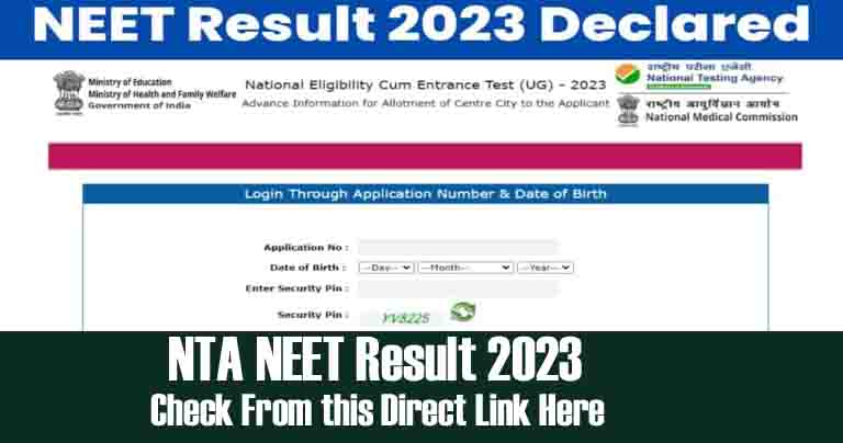 NTA NEET 2023 Result and Score Card to be Released Today at neet.nta.nic.in; Access the Results Here