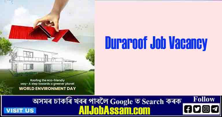 📢 Duraroof Job Vacancy: Area Sales Executive