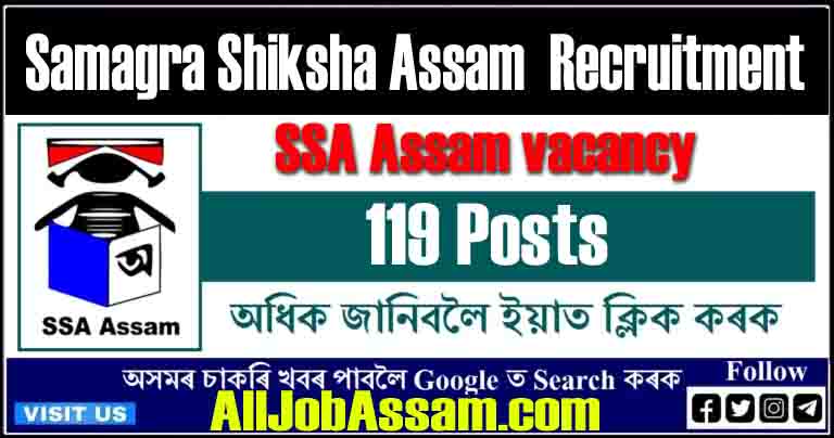 Samagra Shiksha Assam Recruitment 2023: 119 Vacancies, Online Application