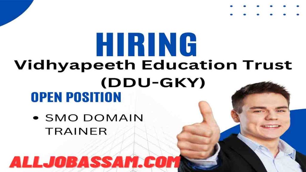 Vidhyapeeth Education Trust (DDU-GKY) as an SMO Domain Trainer in Gaurisagar, Assam