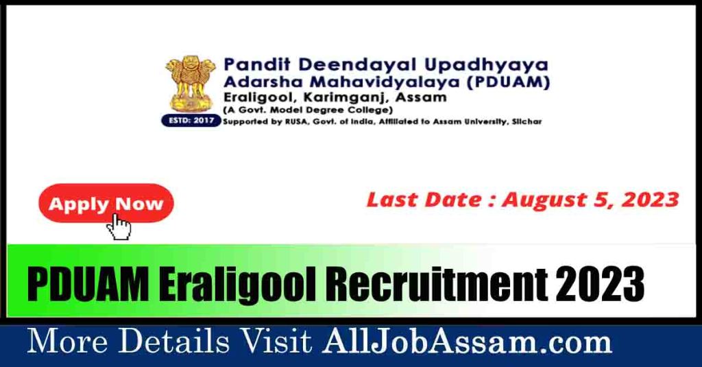 PDUAM Eraligool Recruitment 2023: Apply for 16 Vacancies