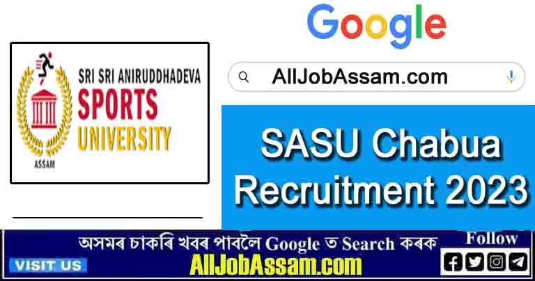 SASU Chabua Recruitment 2023: Apply for Guest Faculty vacancy